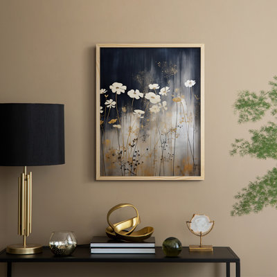 Impression encadrée FLORAL Series CDII - bois massif