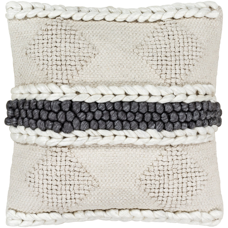 Anton Geometric Throw Pillow, Down, 22" x 22"
