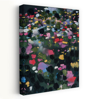Jardin secret II, art floral abstrait