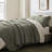 EVERGRACE 100% Cotton Modern Lines Quilt Set, Pre-Washed Soft Striped Coverlet Bedspread, 3 Piece Lightweight Bedding Set For All Season, With 2 Pillow Shams-124572751-124572756