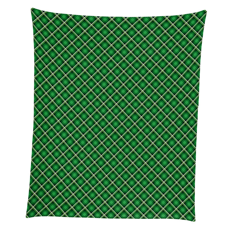 Knitted Throw Blanket, Plaid