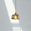 Élégant luminaire suspendu en verre ambré élégant pour salle à manger Îlot de cuisine Luminaire suspendu réglable pour le salon de la chambre à coucher
