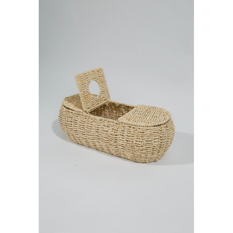 Hand Woven Seagrass Decorative Basket Set, Ivory