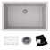 Ensemble de lavabo simple encastrable Elkay Quartz Classic 29 1/2 po x 18 3/4 po x 9 1/2 po, graphite