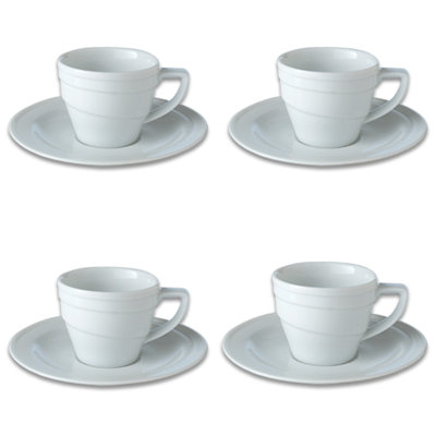 Porcelain Espresso Cup and Saucer
