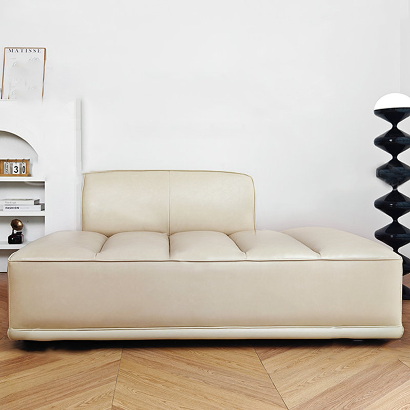 Chaise longue spacieuse pour l'intérieur en similicuir, Orienté à gauche (vu de face)