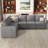L-Shaped Modular Sleeper Sectional -101957148