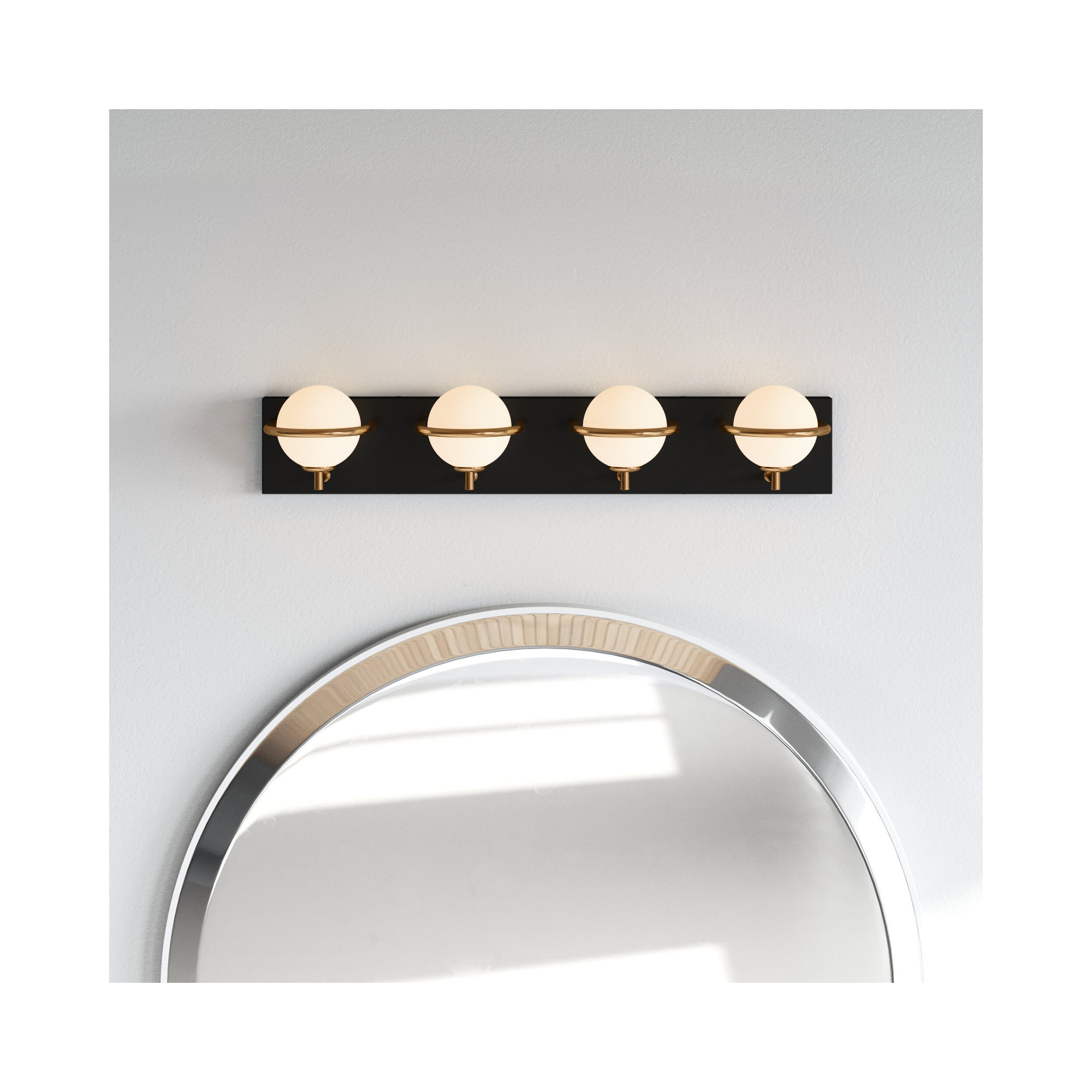 Bertram 4 Light Frosted Dimmable Vanity Light