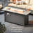 Harbin Wicker/rattan 9- Person Outdoor Seating Group With Ottoman With Fire Pit Table-114286579