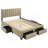 Orisa Light Brown 4-drawer Queen Storage Bed