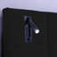 Lit plateforme en velours noir très grand avec 2 tablettes, lampes et - élégant lit de chambre à coucher, construction stable, rangement en dessous avec rangement, conception moderne port, structure,-129957180