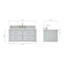 Ensemble de meuble-lavabo mural simple 43 po Ceinture-967077859-967077858