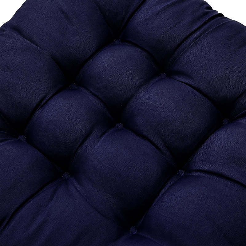 4Pcs Soft Thicken Tatami Garden Seat Cushion, Dark Blue