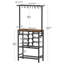 Multi-Tier Baker's Rack with Hooks and Shelves, Metal Frame Pots & Pans Cookware Organizer for Kitchen Storage