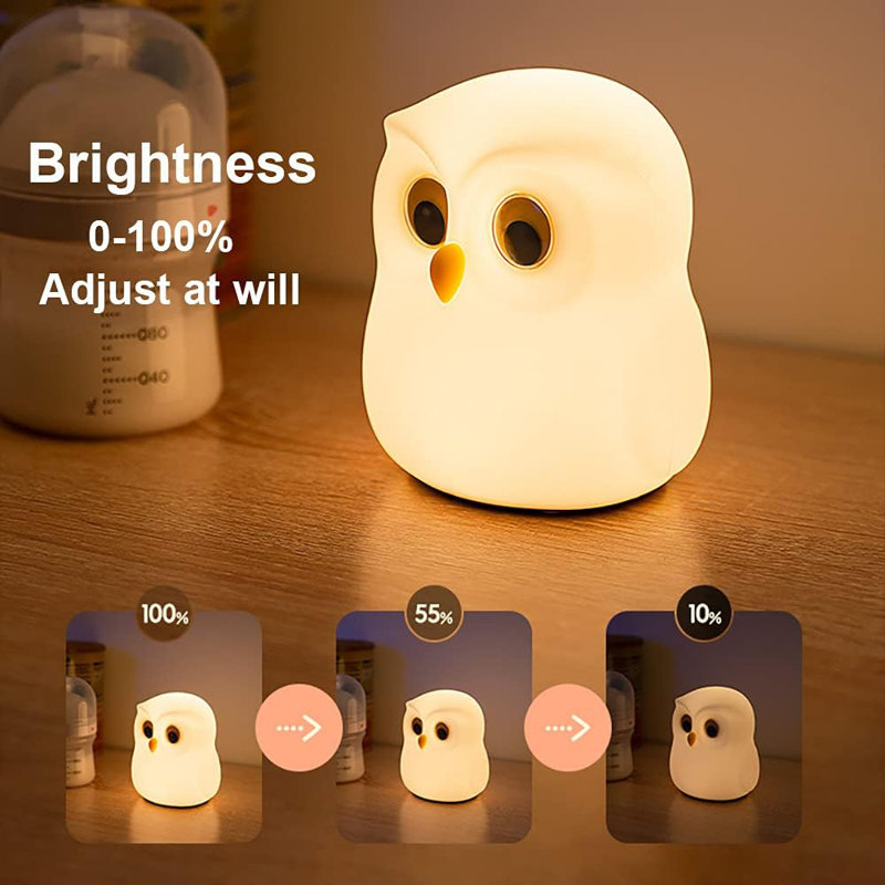 Mignonne chouette veilleuse pour enfants