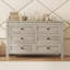 Commode en bois de style ferme avec 6 tiroirs-108039225