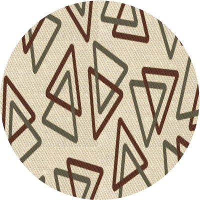 Tapis 100% à motifs lavables à la machine 2989 WSH-PAT974-BRN