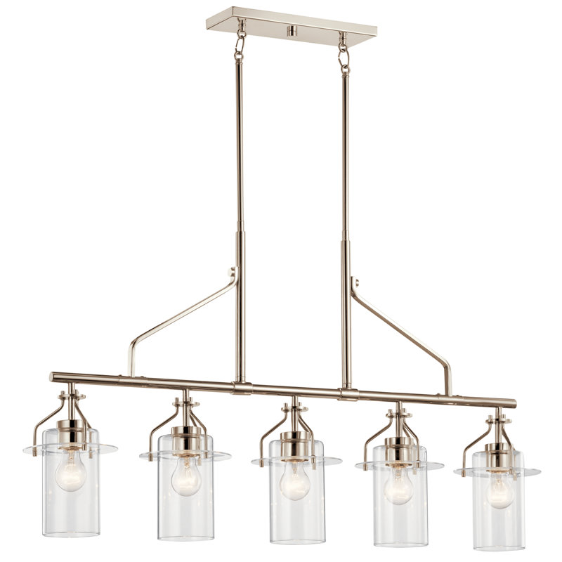 Lustre linéaire Everett 5Lt, Nickel poli