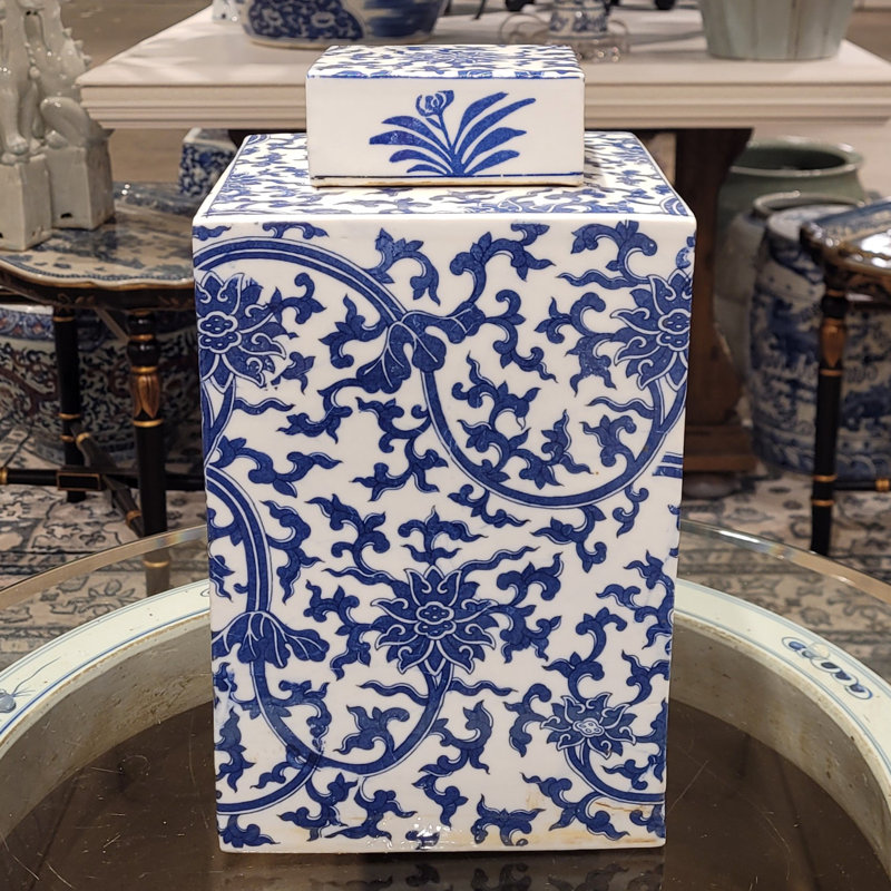 Handmade Porcelain China Ginger Jar