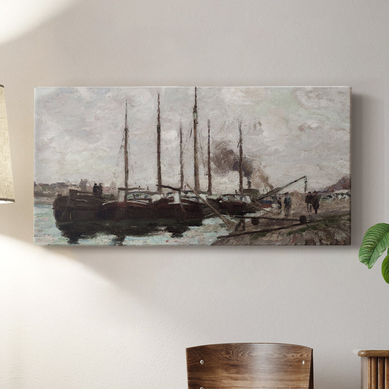 Série nautique-CCDCLXVI- Toile tendue avec châssis - Prêt à être accroché, H 24 po x l 48 po