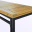 Table bistro en bois d'acacia et osier