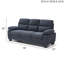 Canapé confortable avec accoudoirs moelleux, dossier amovible et support à ressorts ensachés en mousse, convenant à divers styles d'intérieur
