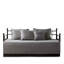 Housse de lit de jour 6 en gris - imprimé à carreaux réversible avec housse, 3 taies décoratives et coussin décoratif 90% coton, 10% autre rembourrage en fibres, nettoyage des taches 6 pièces, chute de 17 pouces, mélange de coton-121168215