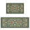 Anti-Fatigue Kitchen Mats Set Of 2, Cushioned Waterproof Non-Slip, Butterfly Insect Green Kitchen Rugs