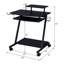 Bureau de jeu en bois Erick avec plateau pour clavier et roulettes