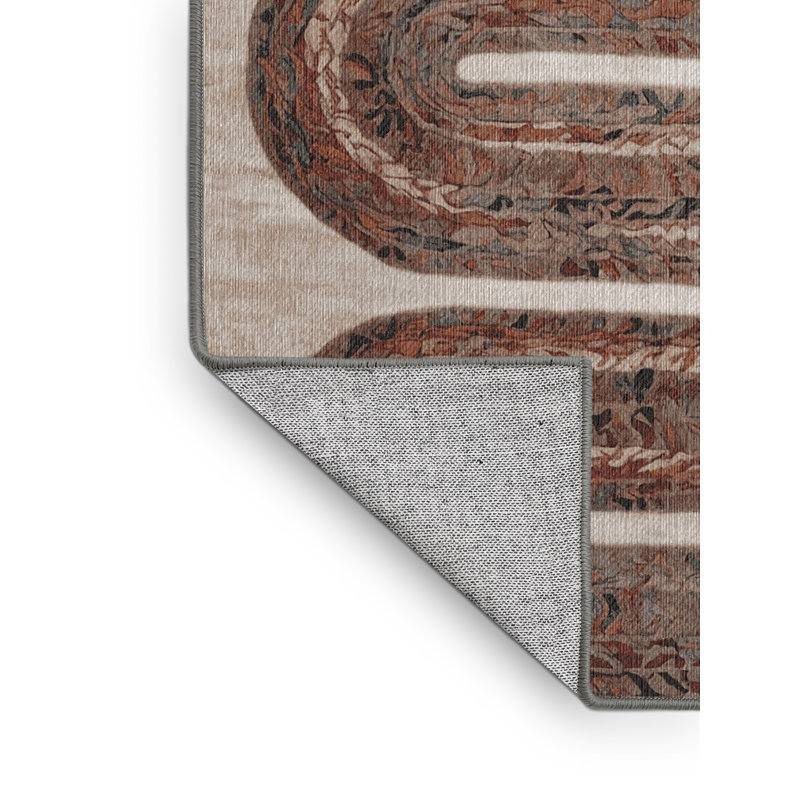 Tapis gris lavable à la machine, Rectangle 8 pi x 12 pi