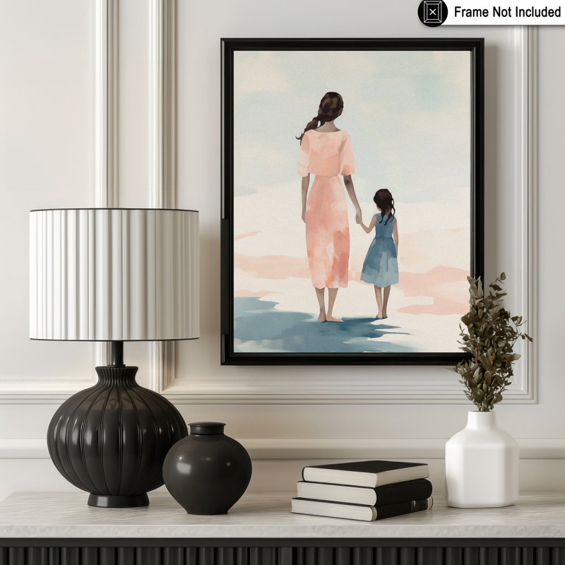 Mother and Daughter No2, Unframed, Poster, 11"H x 14"W