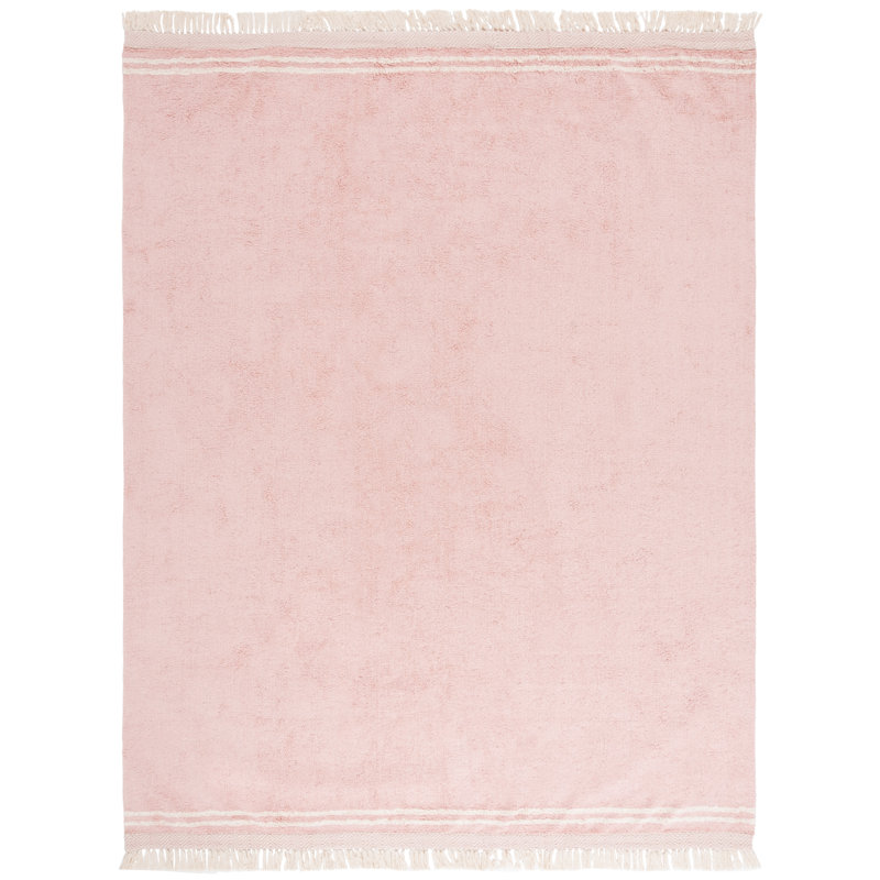 Tapis rose / ivoire Easy Care 211, Rectangle 8 pi x 10 pi