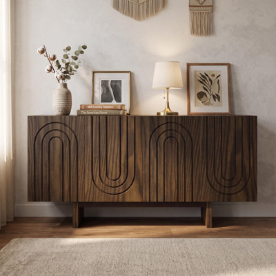 Deantre 63" W Modern Wood Buffet Sideboard