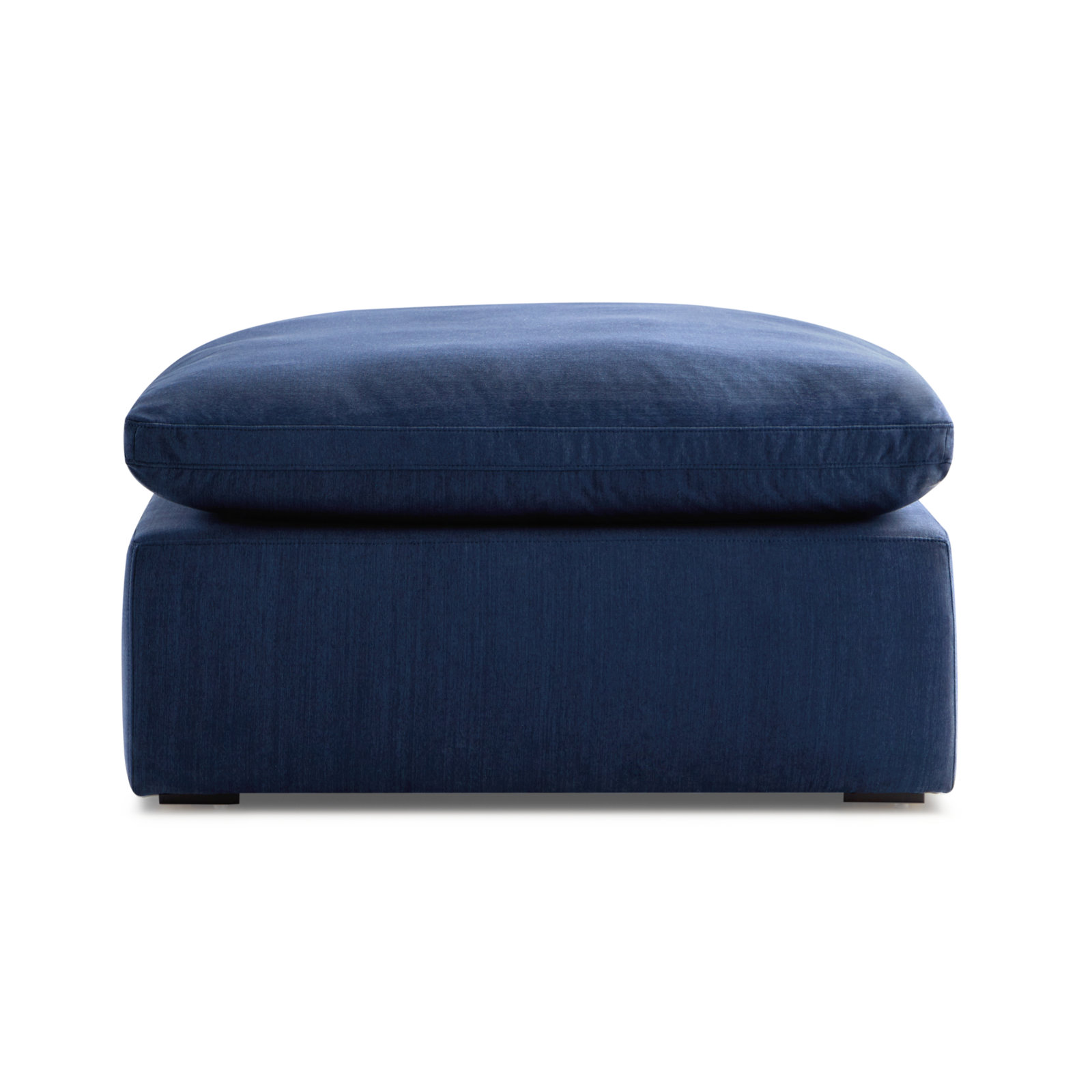 Calana Modular Sectional, Navy, 4 Piece (2 Corner, 1 Armless, 1 Ottoman)