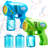 2 Kids Bubble Gun with 2 Bottles Refill Solution