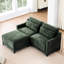 , Ergonomique, deux places, chenille douce, coussins lombaires, structure, assise facile à assembler avec tissu en chenille, 1 coussin 2 mobiles, conception ergonomique et structure pour les appartements