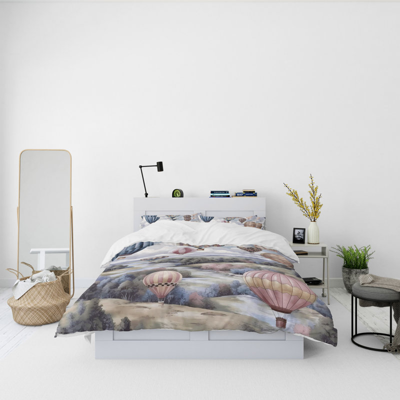 Abstract Duvet Cover, King Duvet Cover + 2 King Shams
