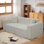 Canapé à compression double en mousse, canapé en velours de nounours moderne, canapé d'intérieur pour 2 ou 3 sièges Mid-Century, causeuse rembourrée exquise pour salon, chambre à coucher, appartement