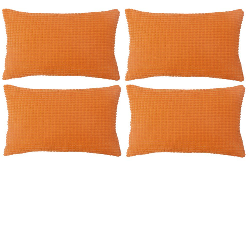 Coussin Houndstooth, Orange