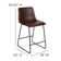 Liekele Upholstered Counter Height Modern Dining Stools
