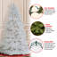 The Holiday Aisle® Dunhill Fir White Tree with Clear Lights-839235932