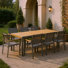 Dugas 9Pc FSC Teak Wood Outdoor Patio Dining Set