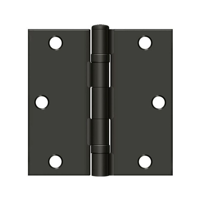 89'' x 89'' Steel Butt Bearing Hinge, Oil Rubbed Bronze