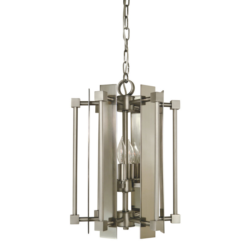 Mini-lustre 4 lumières Marlton par Latitude Run®, Laiton antique