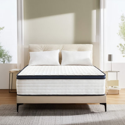 14'' Queen Hybrid Mattress – Gel Memory Foam Cooling Technology, Pressure Relief & Motion Isolation For Undisturbed Sleep