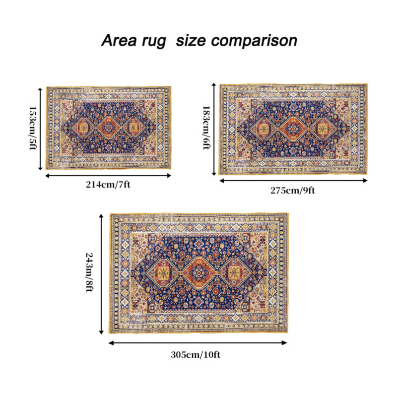 Tapis bohème, Rectangle 5 pi x 7 pi