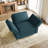 Upholstered Accent Armchair With Storage-879807861