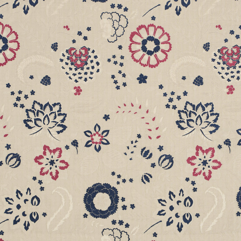 Tissu floral Alessia, Parchemin