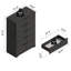 Commode 5 tiroirs l 31,5 po Aroob-1138915573