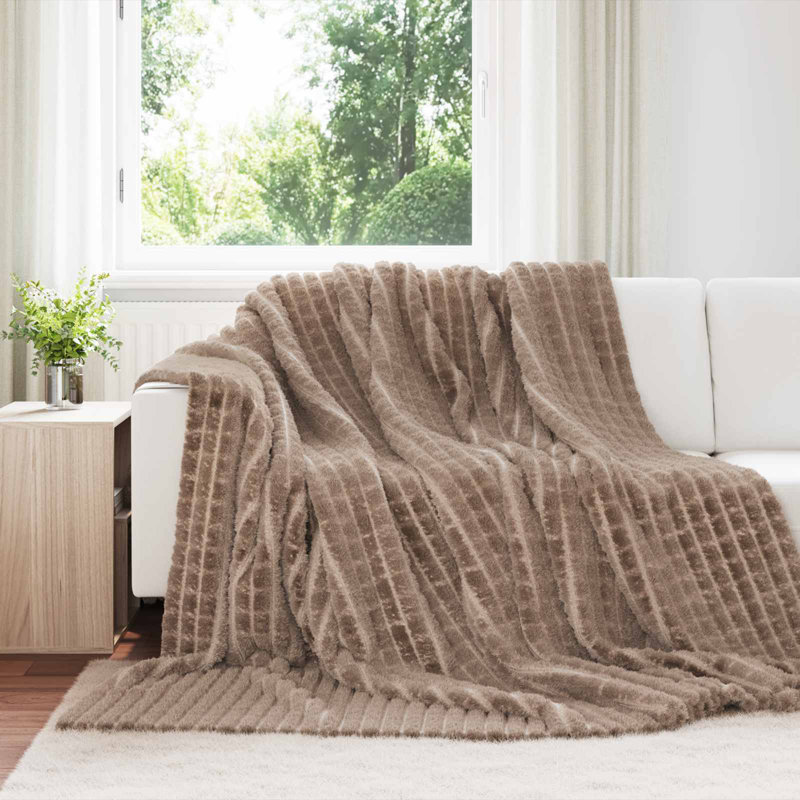 3.3-32 Throw Blanket, Camel, 240cm x 220cm